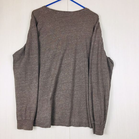 POLO RALPH LAUREN Men's Gray Crew Neck Cotton Long Sleeve Shirt XL Extra Large - Picture 6 of 11